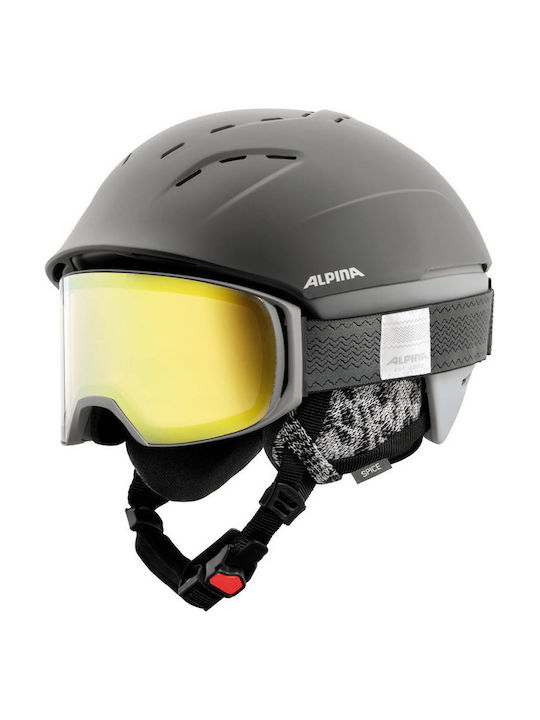 Alpina Spice Κράνος για Σκι & Snowboard Grey Matt