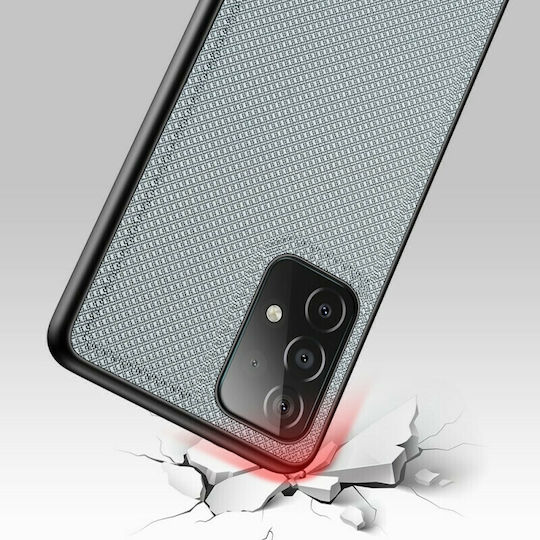 Dux Ducis Fino Back Cover Silicone / Fabric Blue (Galaxy A72)