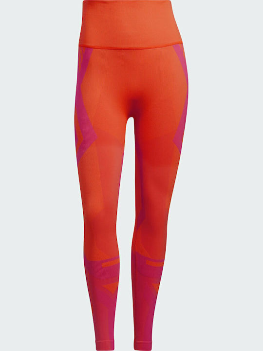 Formotion Sculpt Two Tone Training Γυναικείο Μακρύ Κολάν Σύσφιξης Ψηλόμεσο Κόκκινο