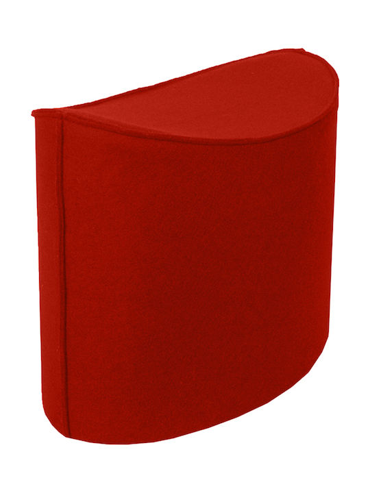 Stool For Living Room Upholstered with Fabric Jockey Coral 60x33x46cm