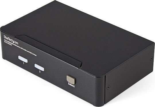 StarTech 2-Port USB HDMI KVM Switch with Audio and USB 2.0 Hub SV231HDMIUA