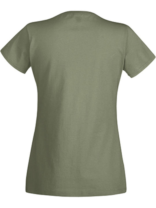 Fruit of the Loom Ladies Original T Women's Short Sleeve Promotional T-Shirt Classic Olive