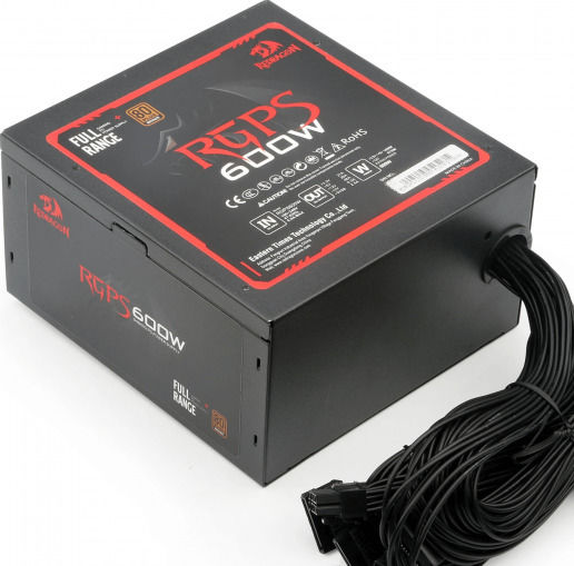 Redragon GC-PS002 600W Μαύρο Τροφοδοτικό Υπολογιστή Full Wired 80 Plus Bronze