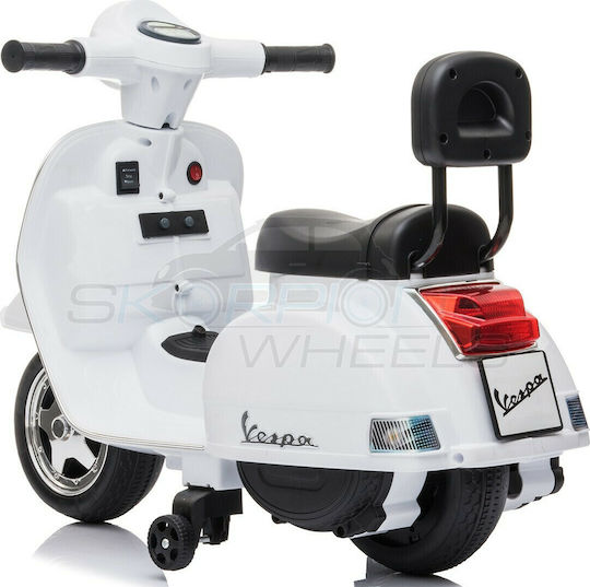 Лицензиран Vespa Piaggio Електрическо 6 волта Бял