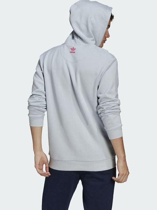 adidas Adicolor 3D Trefoil Ombré Halo Blue with Hood