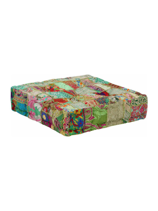 Πουφ Μαξιλάρα Αδιάβροχη Patchwork Πολύχρωμη 50x50x12cm