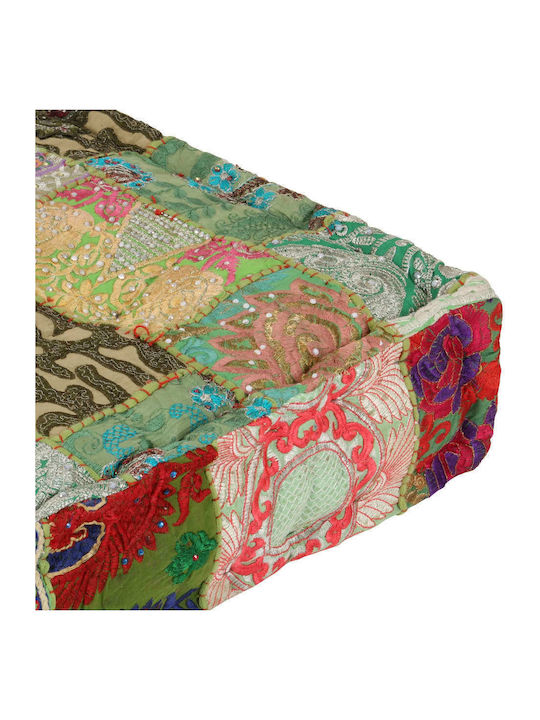 Πουφ Μαξιλάρα Αδιάβροχη Patchwork Πολύχρωμη 50x50x12cm