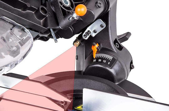 Ferm Miter Saw Electric Sliding with Power 1900W, Laser Guide & Cutting Disc Diameter 254mm
