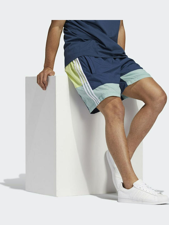 Woven Αθλητική Ανδρική Βερμούδα Hazy Green / Crew Navy