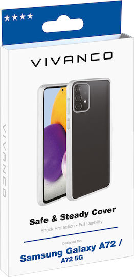 Vivanco Safe & Steady Back Cover Silicone Transparent (Galaxy A72)