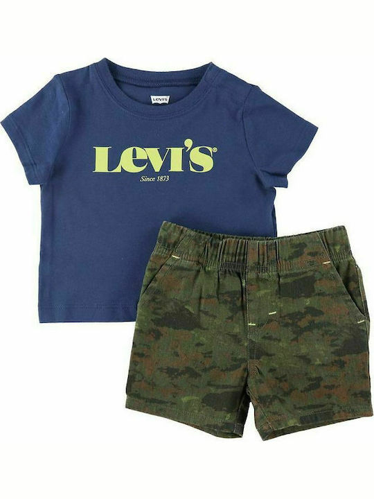 Levi's Kids Set with Shorts Summer 2pcs Blue