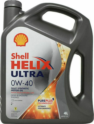 Shell Συνθετικό Λάδι Αυτοκινήτου Helix Ultra 0W-40 4lt