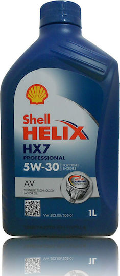 Shell Helix HX7 Professional AV Λάδι Αυτοκινήτου 5W-30 1lt