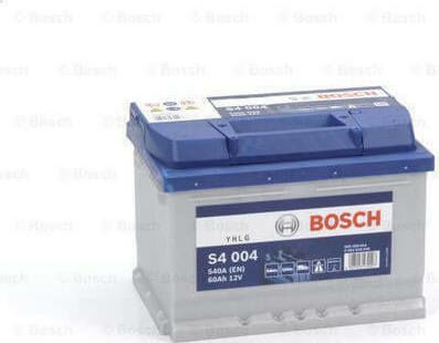 Bosch Car Battery S4004 with 60Ah Capacity and 540A CCA