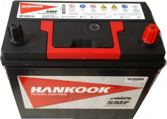 Hankook Batterie Auto MF50B24L mit Kapazität 45Ah und CCA 400A