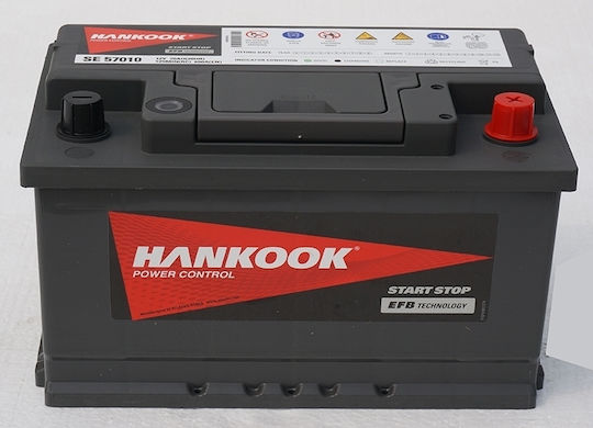 Hankook Batterie Auto EFB SE 56510 mit Kapazität 65Ah Start/Stopp