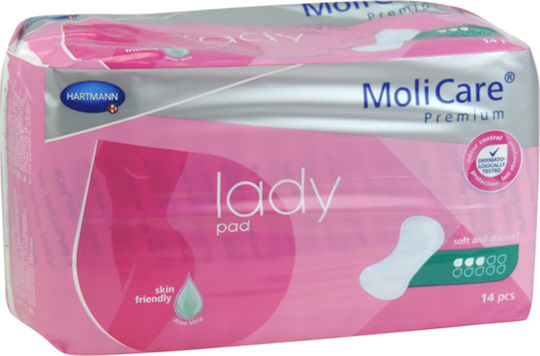 Hartmann Molicare Premium Lady Pad Women's Incontinence Pad Normal Flow 3 Drops 14pcs
