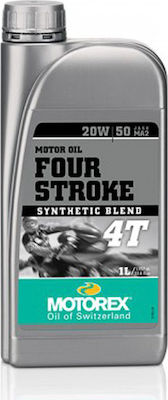 Motorex 4-Stroke 4T Semi-synthetic Motorcycle Oil for Four-Stroke Engines 20W-50 1lt