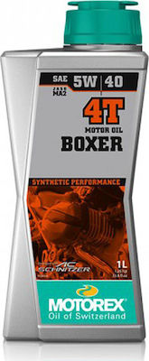 Motorex Boxer 4Τ Synthetic Motorcycle Oil for Four-Stroke Engines 5W-40 1lt