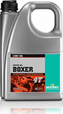 Motorex Boxer 4T Synthetic Motorcycle Oil for Four-Stroke Engines 15W-50 4lt