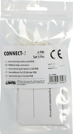 Lampa Replacement Plug Connect-1 4 Pin for Led RGB Strip 3pcs L7364.8