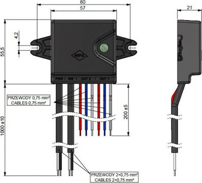 Horpol Lichtsteuergerät für Autos Πλακέτα Συγχρονισμού Control Unit