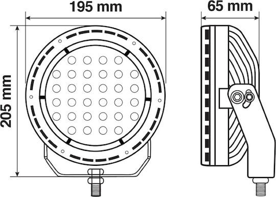 Lampa Bextar Roundς Headlights Car LED Universal 10 - 30V 73W 195cm 1pcs