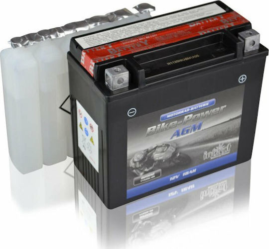 Intact Bike Power AGM Motorradbatterie YTX20L-BS mit Kapazität 18Ah