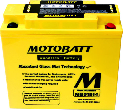 MotoBatt Μπαταρία Μοτοσυκλέτας με Χωρητικότητα 22Ah