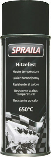 Spraila Heat Resistant 650°C Σπρέι Βαφής για Ζάντες-Τροχούς Αυτοκινήτου Μαύρο 400ml