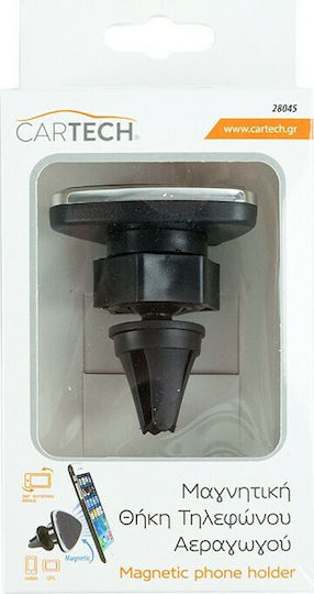 Cartech Magnetische Halterung für Lüftungsschlitze Auto Handyhalterung mit Magnet Schwarz 28045