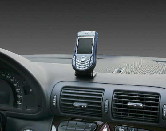 Lampa Magnetic Phone Stand Natural Leather Car Mobile Mount with Magnet Black
