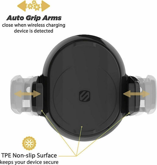 Scosche MagicGrip Double-Pivot Window/Dash Car Mobile Mount with Magnet and Wireless Charging Black