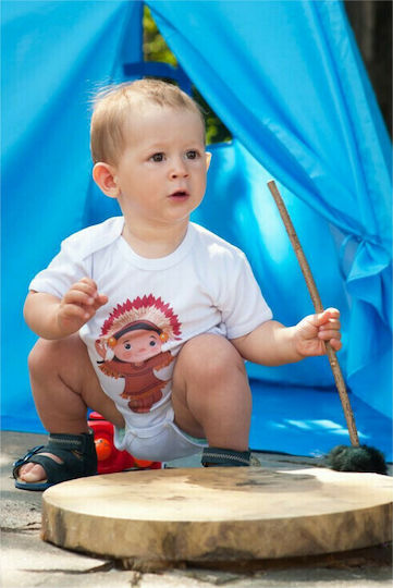 Ecotoys Cort pentru Copii Indian Albastru deschis