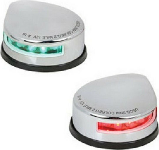 Seaflo Bootbeleuchtung Ohne Masten Grün-Rot Anbaumontiertes LED-Set Für Boote Bis 12m