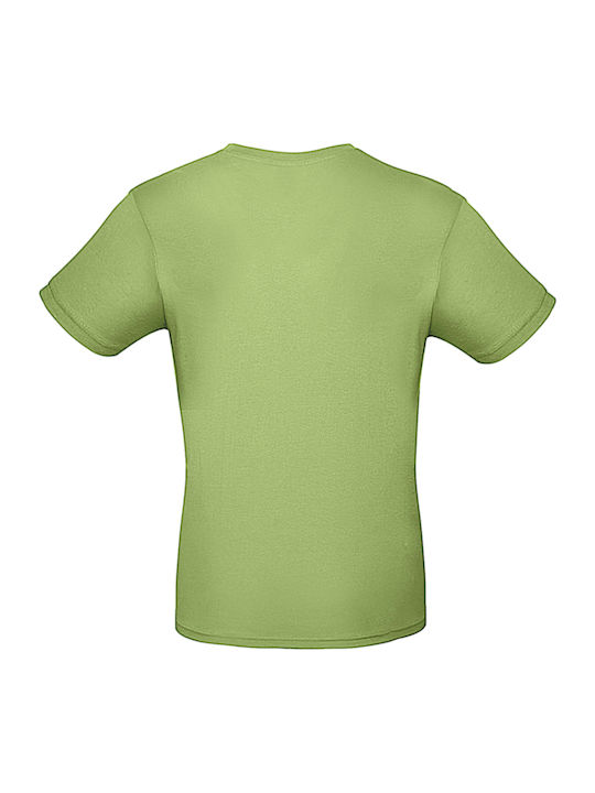 B&C E150 Men's Short Sleeve Promotional T-Shirt Pistachio