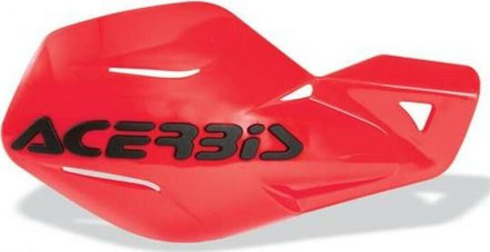 Acerbis Motorcycle Protective Hand Guards MX Unico Universal Red Handguards in Red Colour