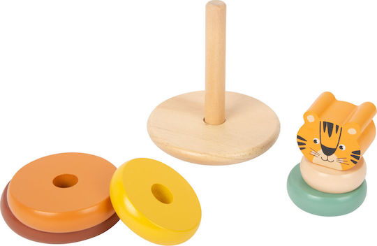 Small Foot Stacking Toy Tiger Stacking Safari made of Wood for 12++ Months