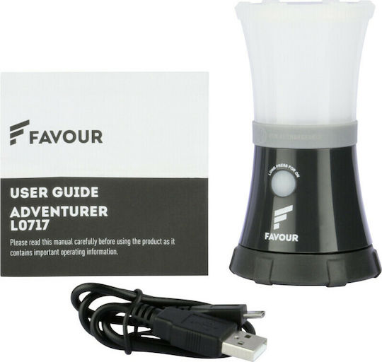 Favour Floatable Carabiner Lantern Led Rechargeable for Camping with Flashlight 200lm
