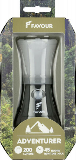 Favour Floatable Carabiner Lantern Led Rechargeable for Camping with Flashlight 200lm