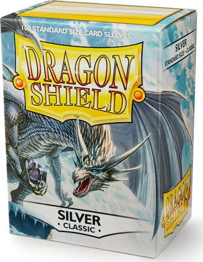 Dragon Shield Dragon Shield Silver Card Sleeves Standard Size 100τμχ Silver ART10008