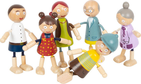 Small Foot Family Set of Wooden Dolls for Dollhouse