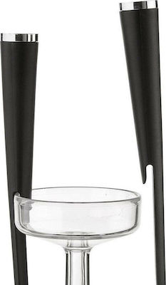 Guzzini Plastic Cooking Utensil Set with Base Black Σετ Κουτάλες με Βάση 5pcs