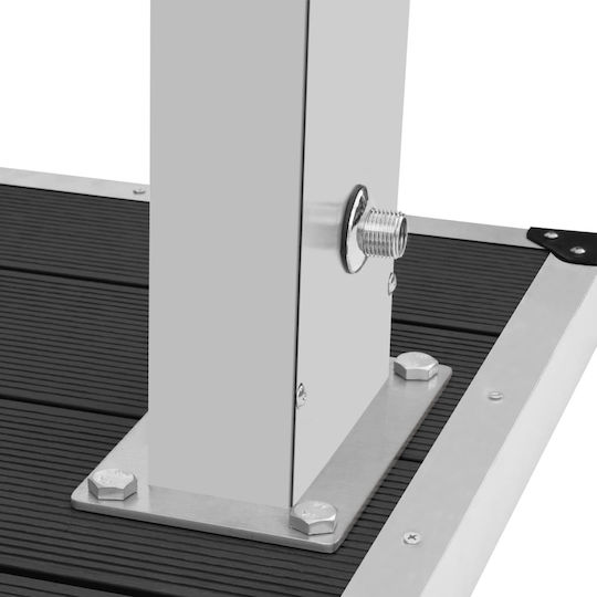 vidaXL Silver Pool Shower