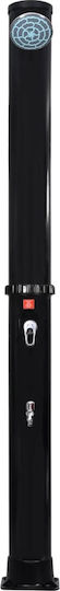 vidaXL Solar Pool Shower 220x16x16cm Black