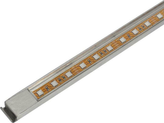 vidaXL Pool Waterfall with LED Lighting made of Stainless Steel 8x45x11.5cm Silver