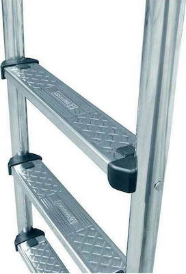 Astral Pool Aluminum Pool Ladder Standard Luxe with 4 Side Steps 184x50x61.8cm