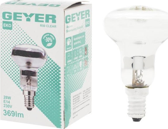 Geyer Λάμπα Αλογόνου για Ντουί E14 με Ισχύ 28W 230V
