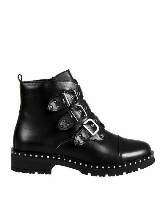 Elenross GS05620W Leather boot with three buckles