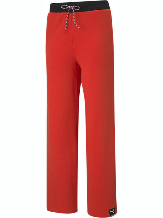 International Παντελόνι Φόρμας Φαρδύ Poppy Red